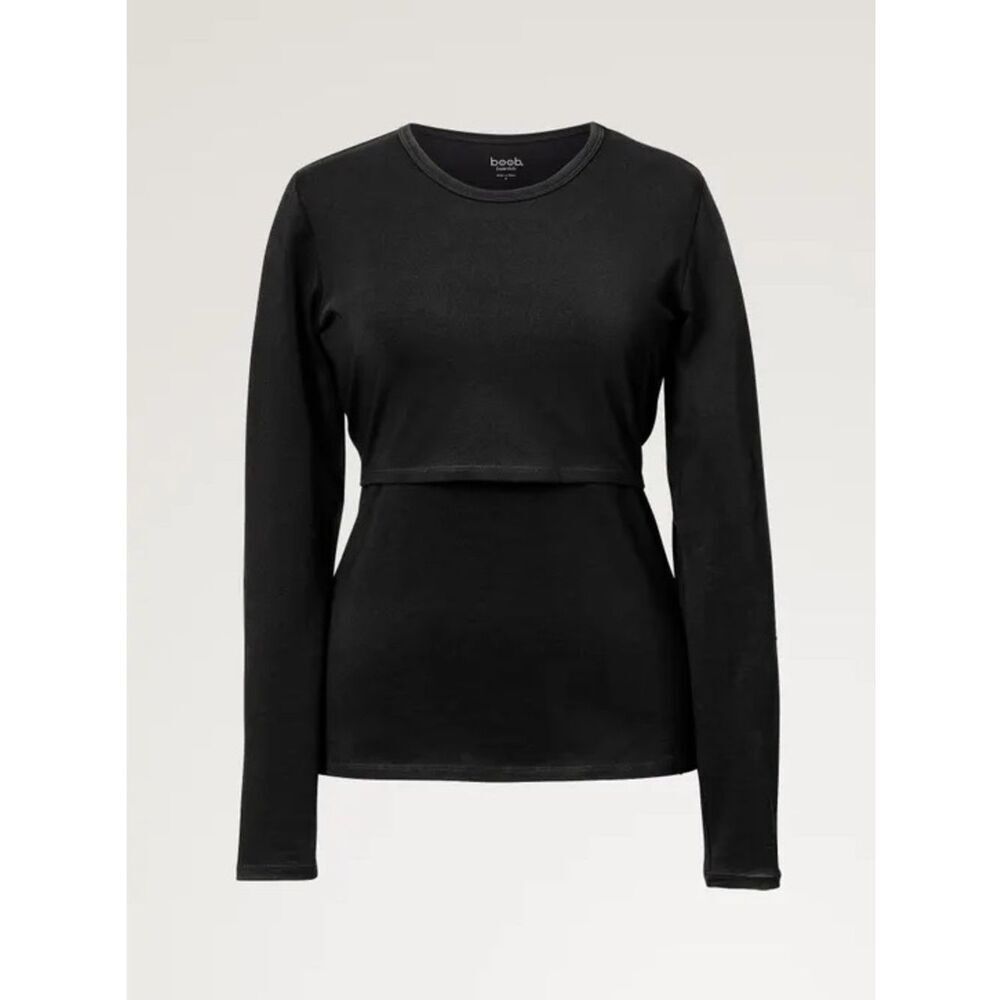 BOOB Essential nursing top long sleeve - Black Small